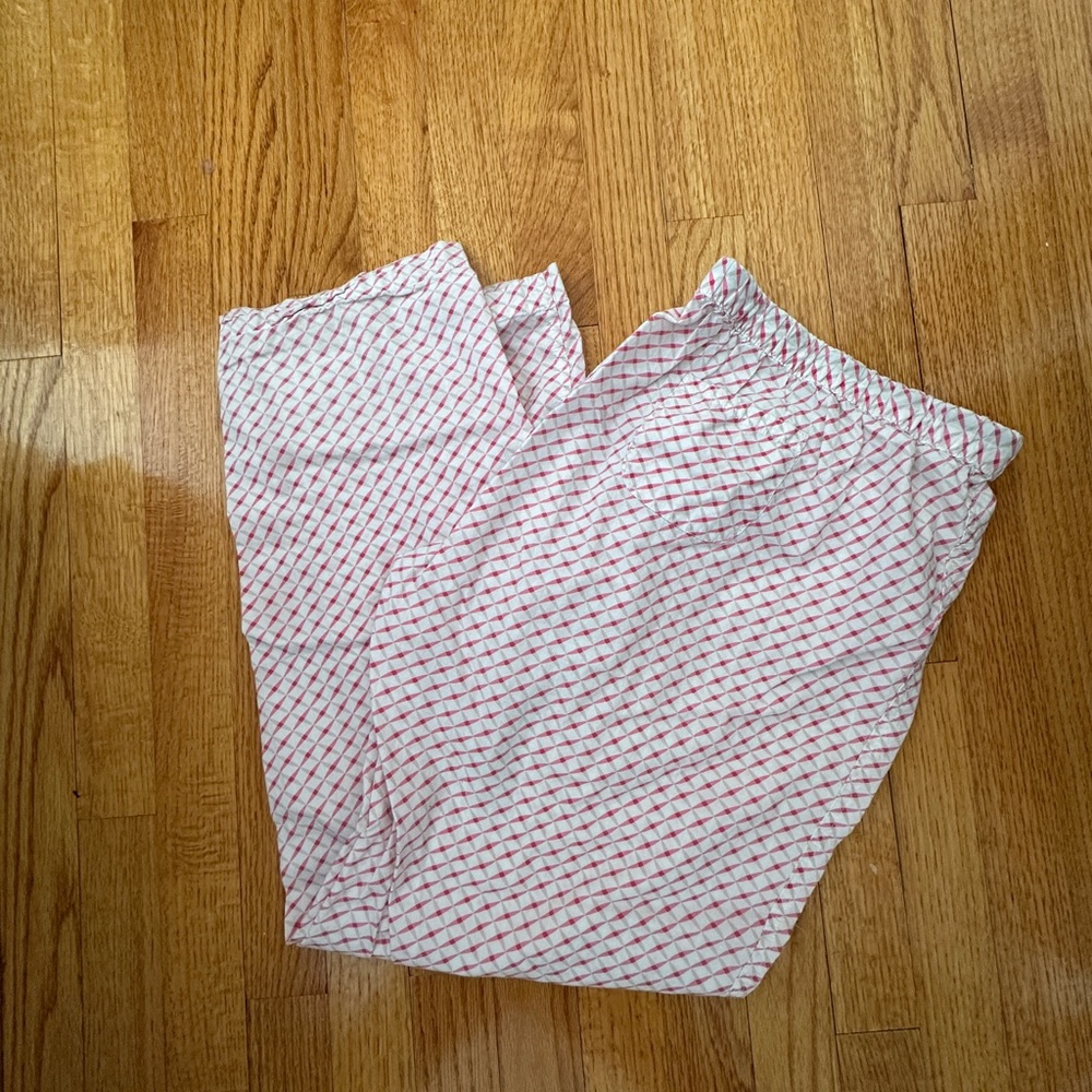 Old Navy Maternity Intimates Pink and White PJ Pants Size L GUC